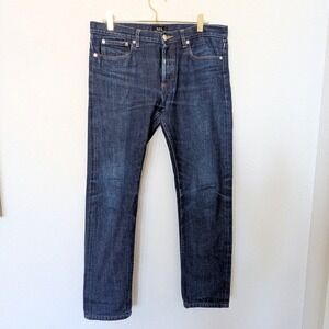 A.P.C Petit New Standard Men's Selvedge Denim Jeans Dark Blue Slim Tapered
